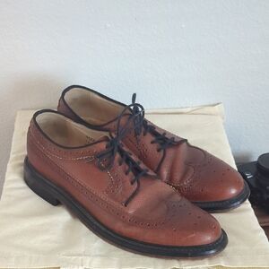 Brown Wingtip Leather Men's Dress Shoes Sz11